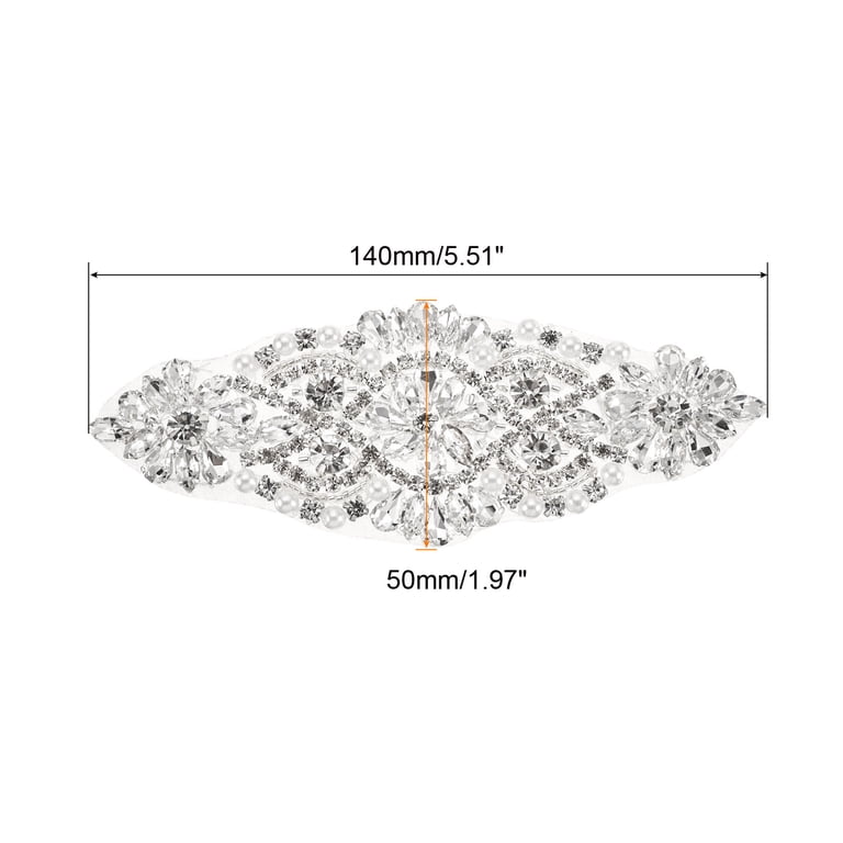 Rhinestone Hot Fix Belt Glass Hotfix Rhinestone Lace Chain Strap Decorative Belt main image 2