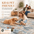 thumbnail image 5 of Roomisland 2'x4' Runner Rug, Washable Non Slip Low Profile Rug with Rubber Backing for Kitchen, Entryway, Laundry Room, 5 of 7