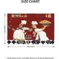 thumbnail image 2 of Chef Table Placemats Set of 4 - Abstract Funny Cook Theme for Living Room, Holiday Banquet - Red Black Buffalo Check Plaid Kitchen Dining Decor, 2 of 6