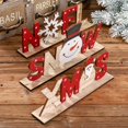 thumbnail image 2 of Decoraciones navideñas de madera para el hogar, adornos de mesa con letras de Papá Noel y nieve, regalos de Navidad, 2022, 2 of 4