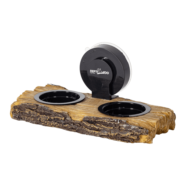 Reptizoo Comedero 2 en 1, base para terrario, base de alimentación, base flotante de tortuga, terrario y tortuguero, comedero reptiles trepadores REPTI ZOO Comedero reptiles