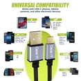 thumbnail image 6 of GearIT USB C Cable (3-Pack) USB Type-C to USB-A 2.0 Male Fast Charging USB Type C to Type A Cable for iPad Pro 2018, MacBook, Samsung S10 S10+ S9 Note 9, GoPro Hero 7 6, Nintendo Switch and More, 6 of 7