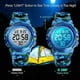 thumbnail image 4 of Reloj analógico electrónico informal resistente al agua para niños con LED de color, cronómetro con alarma y correa de silicona, reloj iluminado, 4 of 5