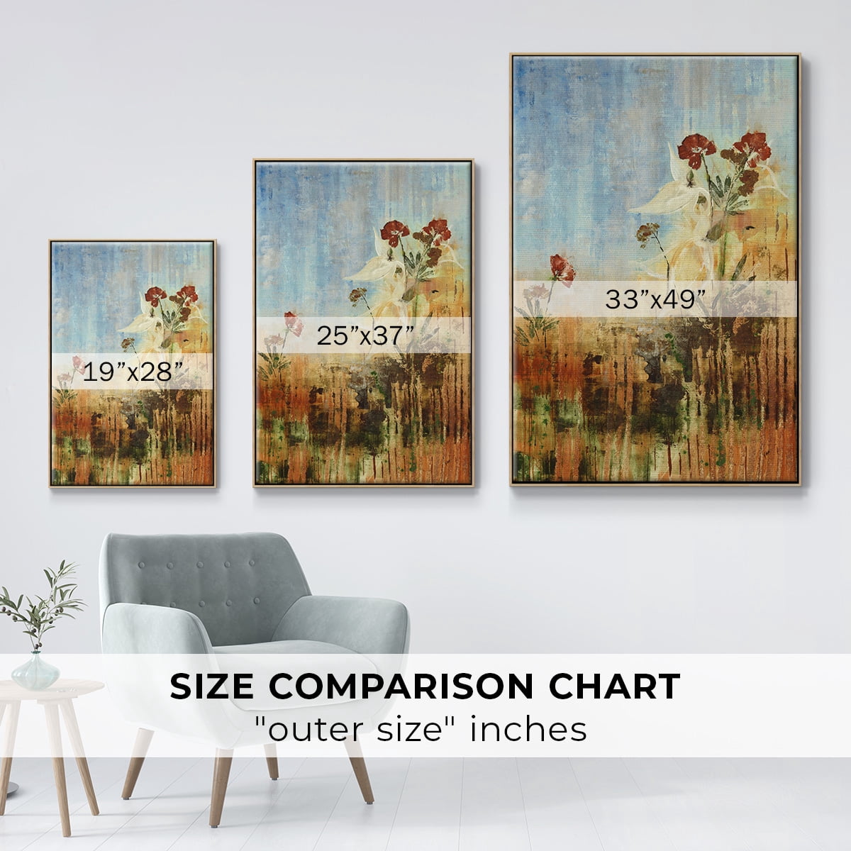 Dedicated to Spring Framed Premium Gallery Wrapped Canvas - Ready to Hang - 27 x 41 - Natural Wood Floating Frame