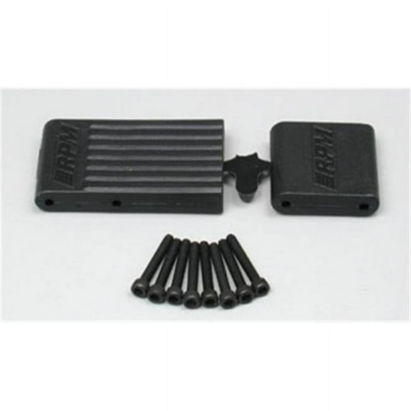 RPM R/C Products 80152 Front & Rear Bulkhead Brace Black: TMX 3.3 EMX