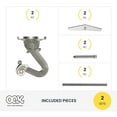 thumbnail image 5 of (2 pack) Ook Swag Hook, Screw Hook 30 lbs, Steel, Nickel, Silver, for Drywall and Wood, 2 pack, 5 of 12