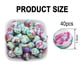 thumbnail image 2 of 40 piezas de cuentas de silicona de 15 mm, llavero, collar, pulsera, cuentas redondas, kit de accesorios de silicona para joyería, collar, decoración del hogar, bricolaje, 2 of 6