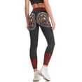 thumbnail image 3 of Aztec Assassin's Black flag Leggings flared Women sportwear gym clothing legging pants raises butt Womens Leggings, 3 of 6