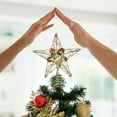 thumbnail image 5 of Christmas Tree Topper Star with Lights Iron Five Pointed Star Tree Top Decoration for Xmas Tree Easy Clip On Installation(Multicolor), 5 of 6