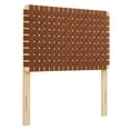thumbnail image 2 of Sparta Weave Vegan Leather Twin Headboard in Natural Brown, 2 of 9