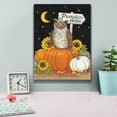 thumbnail image 4 of Epic Graffiti 'Pumpkin Patch Owl' by Deb Strain, Giclee Canvas Wall Art, 12"x16", 4 of 8