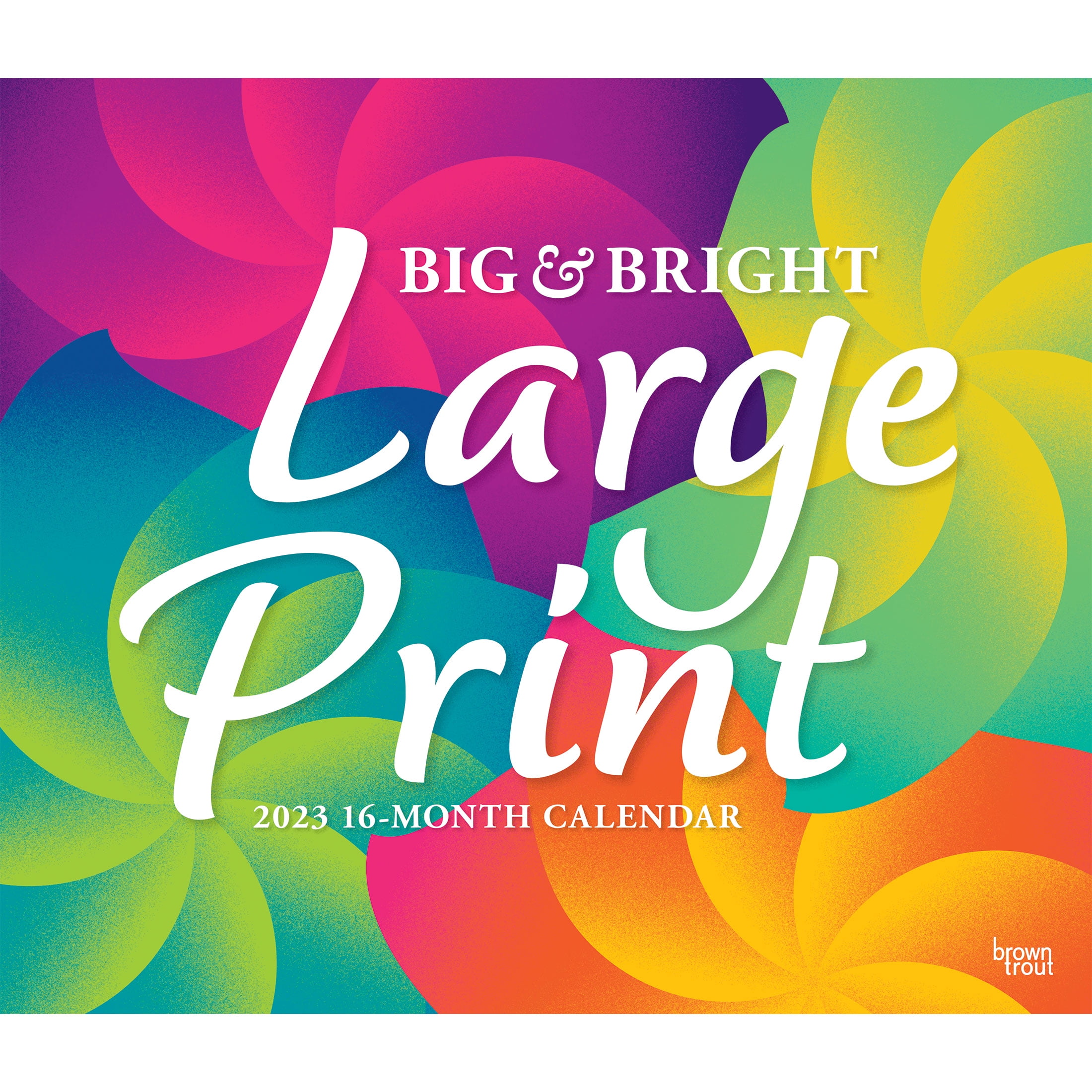 Big & Bright Large Print | 2023 14x24' (Hanging) Wall Calendar | BrownTrout