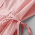 thumbnail image 7 of YuXingFu Womens 100% Cotton Dresses Maxi Crew Neck Plus Size Womens Dress Short Sleeve Solid Color Long Casual Summer Pink M, 7 of 7