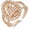 Sacred Heart, variant on Rose Gold Plated Saint Jude Ring - Adjustable Open Statement Ring with Cubic Zirconia, Religious Faith Jewelry Gift for Women Men, Trendy Daily Party Wear Accessory