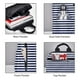 thumbnail image 3 of Balery Navy Blue And White Stripes Mochila ligera para hombre y mujer: duradera e impermeable, ideal para la escuela, el trabajo, viajes y uso diario., 3 of 7