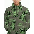 thumbnail image 2 of Minecraft Little and Big Boys Creeper Zip Puffer Jacket, Lightweight, Sizes 4-16, 2 of 5
