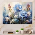 thumbnail image 2 of Designart "Blue Bonnets love expression III" Floral Metal Wall Art, 2 of 5