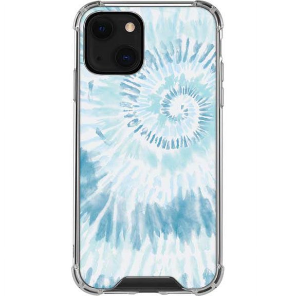 Skinit Tie Dye Blue and White Tie Dye iPhone 14 Clear Case