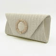 thumbnail image 6 of Aurgiarme Straw Clutches Purse for Women Crossbody Bag Summers Beach Shoulder Bags Envelope Wallet Woven Evening Handbags Gifts, 6 of 9