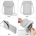 thumbnail image 5 of SHAR Women's Small Cell Phone Bag, Women's Mini Pu Leather Shoulder Bag, Touch Screen Cell Phone Pouch With Adjustable Shoulder Strap, Women's Cell Phone B, 5 of 5