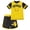 Pikachu Black Yellow, variant on Pokemon Little Boys' 2-Piece Swimwear Rash Guard and Swim Trunks Set UPF 50 Pikachu Black Yellow