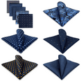 thumbnail image 3 of 5 Pieces Assorted Mens Silk Pocket Square Handkerchiefs Set Lot 43, 3 of 7