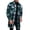 Army Green, variant on Mens Plaid Trench Coat Single Casual Long Jackets Button Down Lapel Shirt Jacket Fashion Thick Warm Overcoat