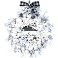thumbnail image 1 of 15.7" White Dogwood Flower Wreath, 1 of 6