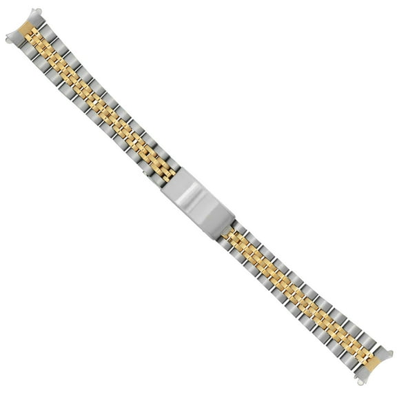 JUBILEE WATCH BAND REPLACMENT BAND FOR LADY 26MM TUDOR DATEJUST TWO TONE 13MM