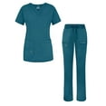 thumbnail image 1 of Adar Uniforms Women's Scrub Set - Enhanced V-Neck Top/Multi Pocket Pants, 1 of 7