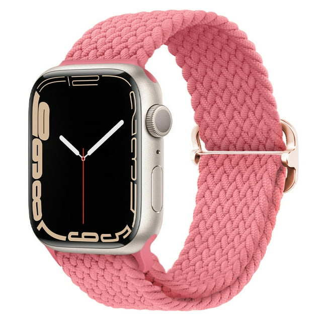 Bracelet Compatible avec Apple Watch, 38 mm, 40 mm, 41 mm, pour Hommes et Femmes, Bracelet de Montre Élastique Réglable Compatible avec iWatch Series