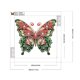 thumbnail image 2 of Pintura de diamante 5D DIY parcial con forma especial, kit de mariposa de Navidad, 30 x 30 cm, 2 of 9