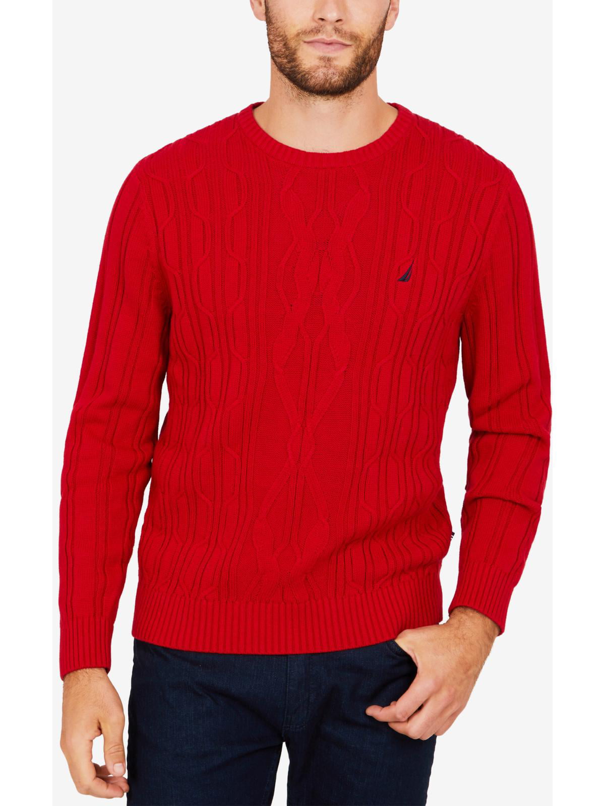 Nautica Mens Mens Ribbed Sweater