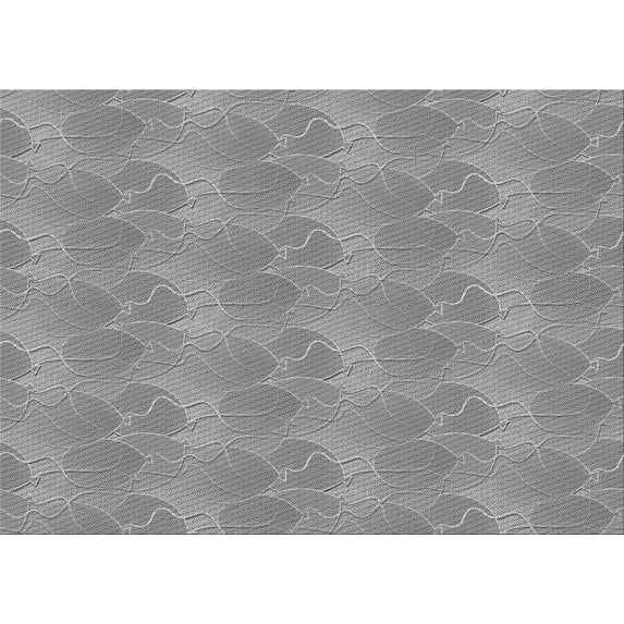 Ahgly Company Machine Washable Indoor Rectangle Transitional Sonic Silver Gray Area Rugs, 7' x 10'