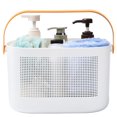 thumbnail image 1 of Plastic Shower Caddy Basket with Handle, Portable Bathroom Storage Organizers Cleaning Caddy for Kitchen, College Dorm - Yellow, 1 of 8