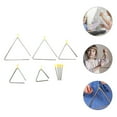 thumbnail image 4 of 5 Sets Triangle Musical Instrument Percussion Instrument Triangle Bell with Strikers for Kids, 4 of 8