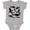 AC-Heather Grey, variant on School of Sharks Boys or Girls Baby Bodysuit
