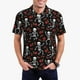 thumbnail image 1 of Balery Skeleton with Roses Camisa Polo de Hombre con Estampado, de Manga Corta y Tejido Medio, Camisa Tipo Golf Polo-Small, 1 of 6