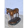 thumbnail image 4 of Nifao Standing Horse Limited Edition Bronze Statue by Bob Beeler – Home Decor Sculpture, 12"L x 6"W x 10"H, 4 of 10
