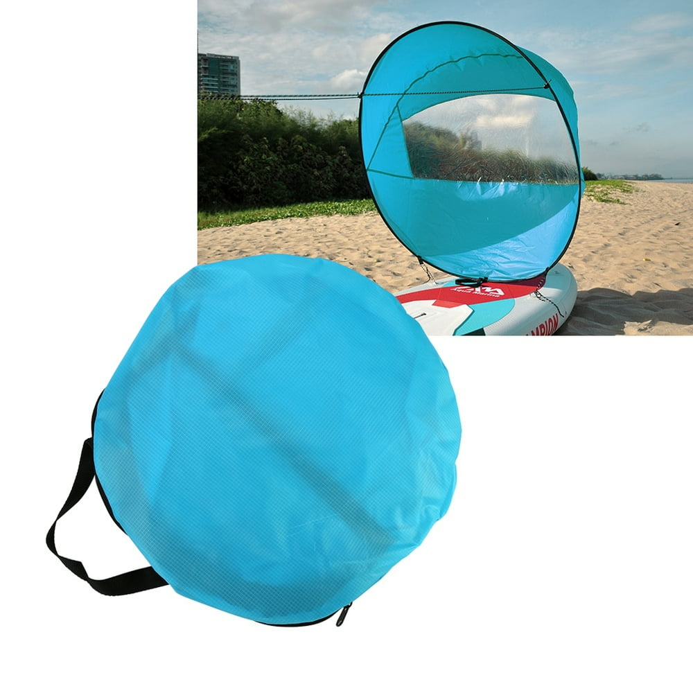 Herchr 3 Colors 108cm Foldable Kayak Wind Paddle Board Sail With Clear