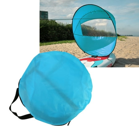 Kayak Floatation Bag Kayak Wind Paddle,Kayak Sail HURRISE 3 Colors 108cm Foldable Kayak Wind Paddle Board Instant Sail With Clear Window and Storage Bag,Canoe Sail,Foldable kayak Sail Paddle ()