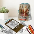 thumbnail image 4 of Netecom Vintage Christmas Coloring Book Spiral Bound for Adults, A5 Wooden Cover, 30 Charming Coloring Pages of Retro Christmas Decorations for Stress Relief and Relaxation, 4 of 6