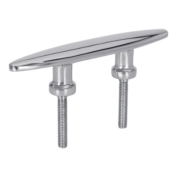 White Water 6025S Marine 316 Stainless Steel Heavy Duty Stud Cleat, 6" Length