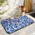 thumbnail image 3 of Improve Kitchen Routine 19.5x12in Coffee Drying Mat Quick Drying Diatom Mud, Charming Flower Pattern Coffee Mat Ideal Draining Pad for Dishes, 3 of 7