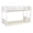 White, variant on Bowery Hill Solid Rubberwood Espresso Low Profile Twin Bunk Bed