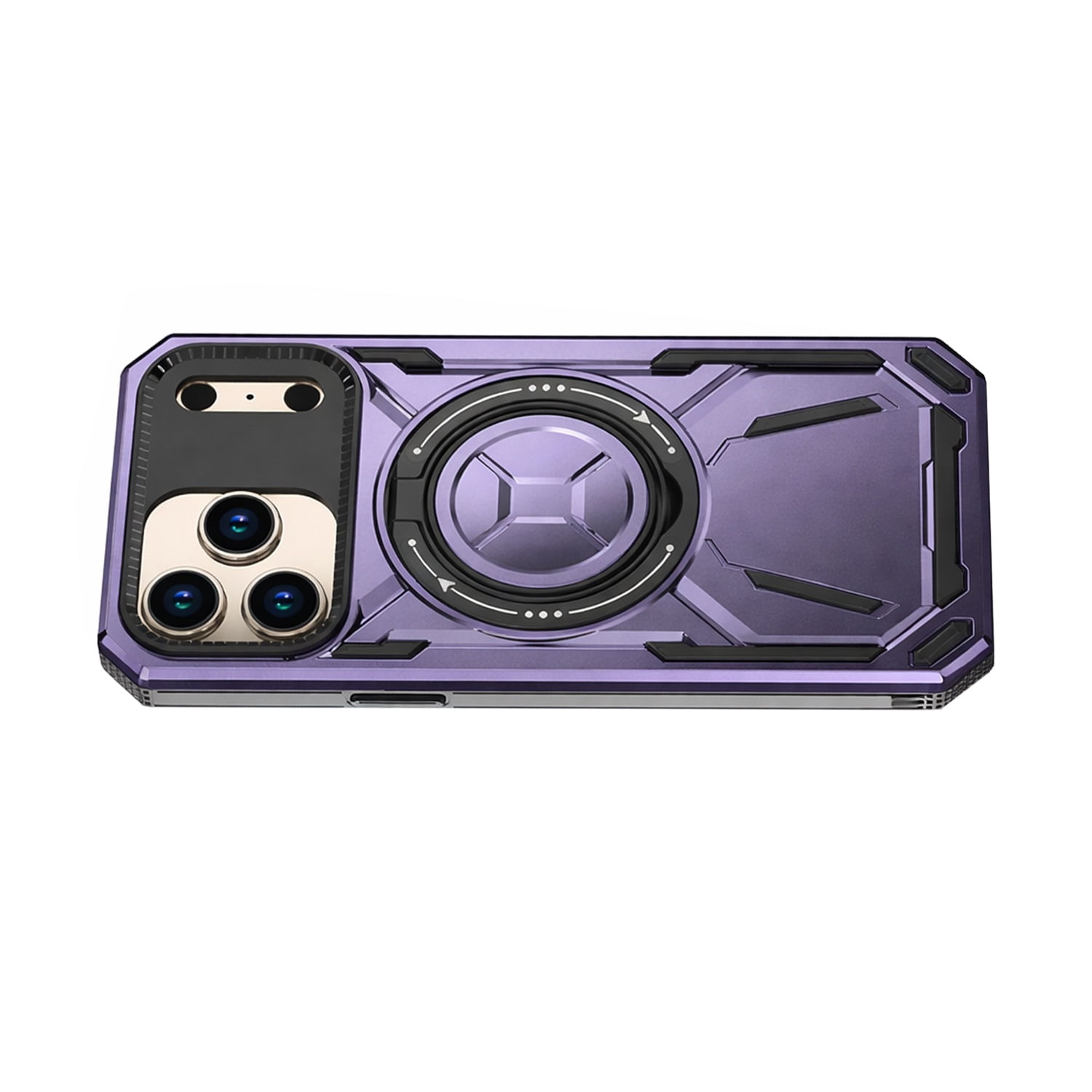Heavy-Duty Armor Case with Swivel Stand & MagSafe for iPhone 17 Pro - Light Purple