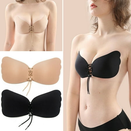 Strapless Bras for Women  Best Front Buckle Strapless Push Up Bras  Strapless Backless Bra Adhesive Invisible Lift up Bra