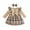 Khaki, variant on vdgthytj Toddler Baby Girl Dress Plaid Bowknot Round Neck Long Sleeve Fall Winter Dress with Headband Set