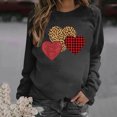 thumbnail image 1 of Qiopertar Mode Femmes Imprimé Col Rond Pull Tops Manches Longues Blouse Confortable Chandail en Molleton Offres de la Semaine Liquidation Moins de 5$ jusqu'à 90 % de Réduction, 1 of 4
