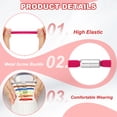 thumbnail image 3 of Uxcell No Tie Shoelaces Tieless Elastic Shoe Laces with 2 Metal Locks Buckles Silver Fit for Adults Sneakers Canvas Shoes Rose Red Silver, 3 of 7